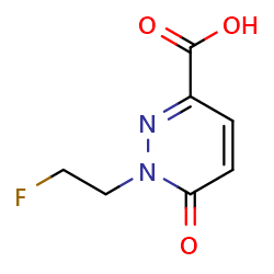 1-(2-fluoroethyl)-6-oxo-1,6-dihydropyridazine-3-carboxylicacid图片