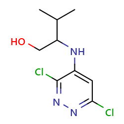 2-[(3,6-dichloropyridazin-4-yl)amino]-3-methylbutan-1-ol图片