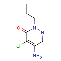 5-amino-4-chloro-2-propyl-2,3-dihydropyridazin-3-one图片