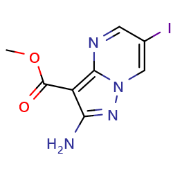 methyl2-amino-6-iodopyrazolo[1,5-a]pyrimidine-3-carboxylate图片