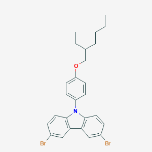 3,6-Dibromo-9-[4-(2-ethylhexyloxy)phenyl]-9H-carbazole图片