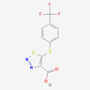 trifluoromethylphenylsulfanylthiadiazolecarboxylicacid图片