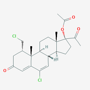 17-Acetyloxy-6-chloro-1α-chloromethylpregna-4,6-diene-3,20-dione图片