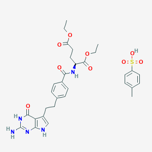 Diethyl 2-(4-(2-(2-amino-4-oxo-4,7-dihydro-1H-pyrrolo[2,3-d]pyrimidin-5-yl)ethyl)benzamido)pentanedioate 4-methylbenzenesulfonate图片