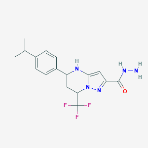 5-(4-isopropylphenyl)-7-(trifluoromethyl)-4,5,6,7-tetrahydropyrazolo[1,5-a]pyrimidine-2-carbohydrazide图片