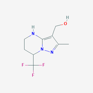 [2-Methyl-7-(trifluoromethyl)-4H,5H,6H,7H-pyrazolo[1,5-A]pyrimidin-3-yl]methanol图片