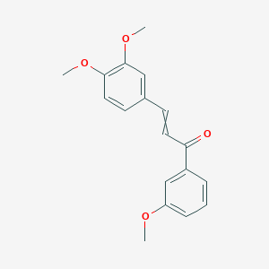 (2E)-3-(3,4-dimethoxyphenyl)-1-(3-methoxyphenyl)prop-2-en-1-one图片
