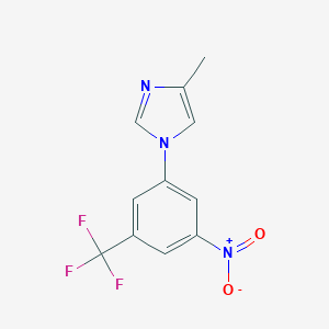 4-Methyl-1-[3-nitro-5-(trifluoromethyl)phenyl]-1H-imidazole图片