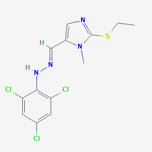2-(Ethylsulfanyl)-1-methyl-1H-imidazole-5-carbaldehyde N-(2,4,6-trichlorophenyl)hydrazone图片