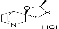 ((+/-)-顺式-2-甲基螺[1,3-氧硫杂环戊烷-5,3'-奎宁环]盐酸半水合物图片