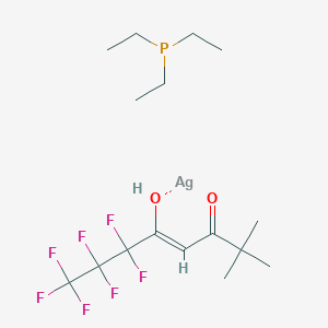 三乙基膦(6,6,7,7,8,8,8-七氟-2,2-二甲基-3,5-辛二酮)银(I)图片