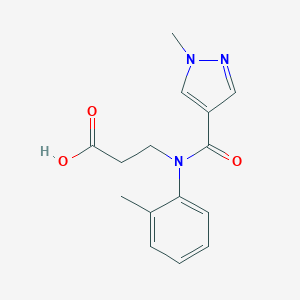 3-[1-(1-Methyl-1H-pyrazol-4-yl)-N-(2-methylphenyl)formamido]propanoic Acid图片
