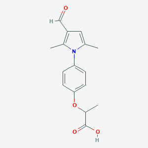 2-[4-(3-formyl-2,5-dimethyl-1H-pyrrol-1-yl)phenoxy]propanoic acid图片