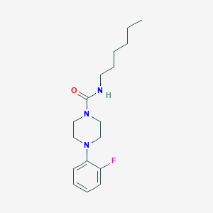 (4-(2-Fluorophenyl)piperazinyl)-N-hexylformamide图片
