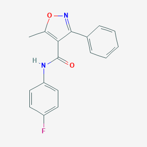 N-(4-fluorophenyl)(5-methyl-3-phenylisoxazol-4-yl)formamide图片