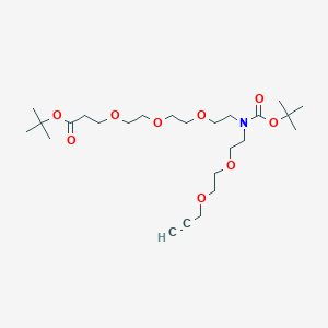 tert-butyl 10-(tert-butoxycarbonyl)-4,7,13,16,19-pentaoxa-10-azadocos-1-yn-22-oate图片