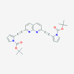 2,7-Bis-(1-tert-butoxycarbonylpyrrol-2-yl)ethynyl-1,8-naphthridine图片