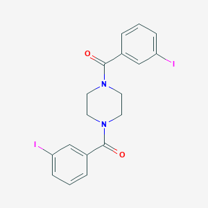 1,4-Bis[(3-Iodophenyl)carbonyl]piperazine图片