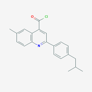 2-(4-Isobutylphenyl)-6-methylquinoline-4-carbonyl chloride图片