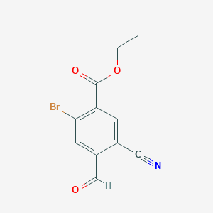 Ethyl 2-bromo-5-cyano-4-formylbenzoate图片