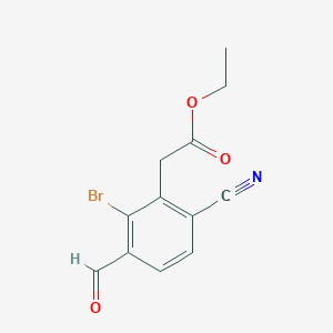 Ethyl 2-bromo-6-cyano-3-formylphenylacetate图片
