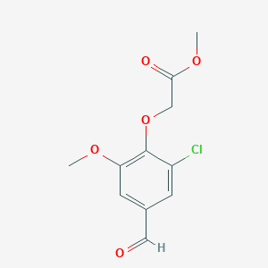 methyl(2-chloro-4-formyl-6-methoxyphenoxy)acetate图片