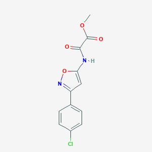 Methyl {[3-(4-chlorophenyl)-1,2-oxazol-5-yl]carbamoyl}formate图片