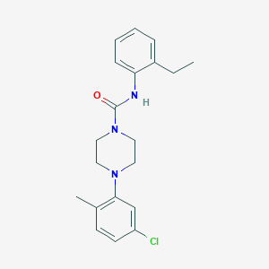 (4-(5-chloro-2-methylphenyl)piperazinyl)-N-(2-ethylphenyl)formamide图片