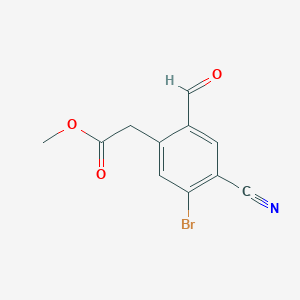 Methyl 5-bromo-4-cyano-2-formylphenylacetate图片