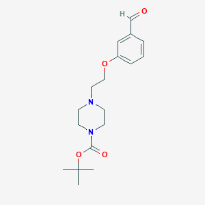 tert-Butyl 4-(2-(3-formylphenoxy)ethyl)piperazine-1-carboxylateͼƬ