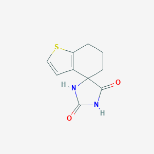 6,7-dihydro-5H-spiro[1-benzothiophene-4,4'-imidazolidine]-2',5'-dione图片