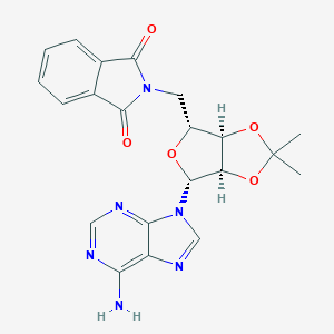 2-(((3AR,4R,6R,6aR)-6-(6-Amino-9H-purin-9-yl)-2,2-dimethyltetrahydrofuro-[3,4-d][1,3]dioxol-4-yl)methyl)isoindoline-1,3-dione图片