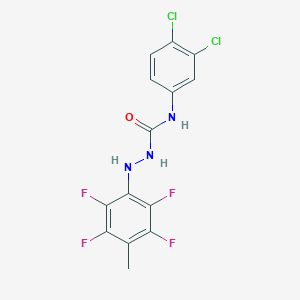N-(3,4-Dichlorophenyl)-2-(2,3,5,6-tetrafluoro-4-methylphenyl)-1-hydrazinecarboxamide图片