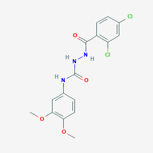 2-(2,4-Dichlorobenzoyl)-N-(3,4-dimethoxyphenyl)-1-hydrazinecarboxamide图片