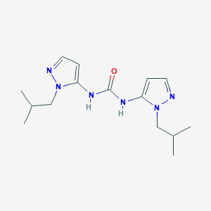 1,3-bis[1-(2-methylpropyl)-1H-pyrazol-5-yl]urea图片