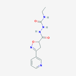 N-ethyl-2-{[3-(3-pyridinyl)-4,5-dihydro-5-isoxazolyl]carbonyl}-1-hydrazinecarboxamide图片