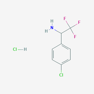 1-(4-Chlorophenyl)-2,2,2-trifluoroethanamine Hydrochloric Acid Salt图片