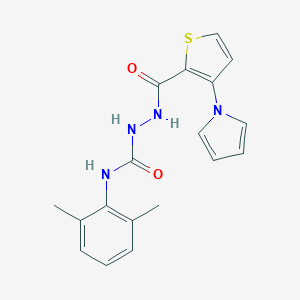N-(2,6-dimethylphenyl)-2-{[3-(1H-pyrrol-1-yl)-2-thienyl]carbonyl}-1-hydrazinecarboxamide图片
