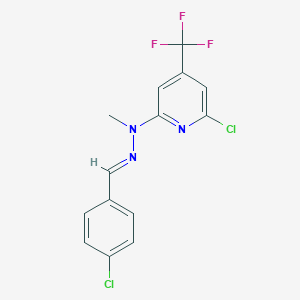 N'-[1-(4-Chloro-phenyl)-meth-(E)-ylidene]-N-(6-chloro-4-trifluoromethyl-pyridin-2-yl)-N-methyl-hydrazine图片