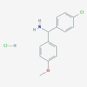 1-(4-Chlorophenyl)-1-(4-Methoxyphenyl)Methylamine Hydrochloride Salt图片