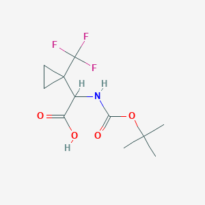 N-Boc-2-(1-trifluoromethylcyclopropyl)-DL-glycine图片