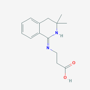 N-(3,3-Dimethyl-3,4-dihydroisoquinolin-1-yl)-beta-alanine图片