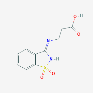 N-(1,1-Dioxido-1,2-benzothiazol-3-yl)-beta-alanine图片