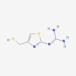 2-[4-(Sulfanylmethyl)-1,3-thiazol-2-yl]guanidine图片