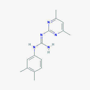 N-(3,4-dimethylphenyl)-N'-(4,6-dimethylpyrimidin-2-yl)guanidine图片