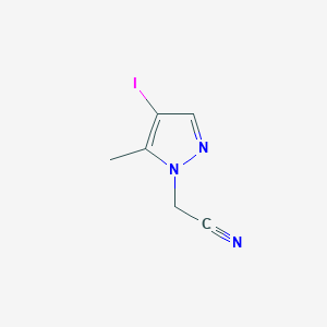 2-(4-iodo-5-methyl-1H-pyrazol-1-yl)acetonitrile图片