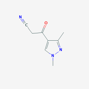 3-(1,3-dimethyl-1H-pyrazol-4-yl)-3-oxopropanenitrile图片