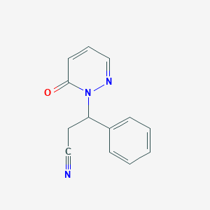 3-(6-oxopyridazin-1(6H)-yl)-3-phenylpropanenitrile图片