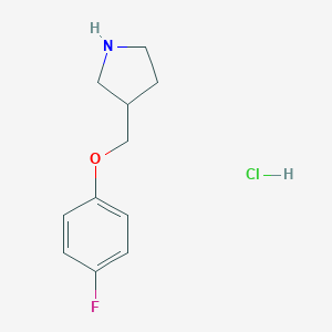 3-((4-FLUOROPHENOXY)METHYL)PYRROLIDINE HCL图片