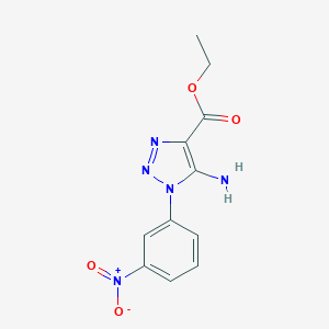 Ethyl 5-Amino-1-(3-nitrophenyl)-1H-1,2,3-triazole-4-carboxylate图片